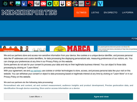'memedeportes.com' screenshot