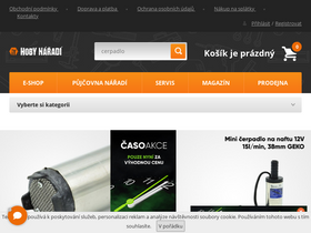 'hobynaradi.cz' screenshot