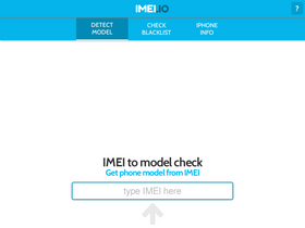 'imei.io' screenshot