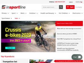 'insportline.eu' screenshot