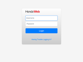 'hondaweb.com' screenshot