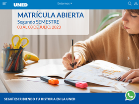'uned.ac.cr' screenshot
