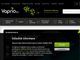 'vaprio.cz' screenshot