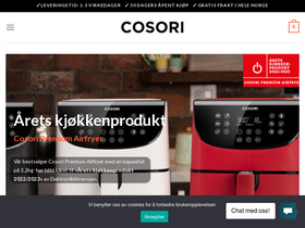 'cosori.no' screenshot