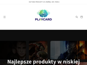 playcard.pl homepage screenshot