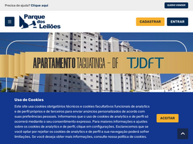 'parquedosleiloes.com.br' screenshot