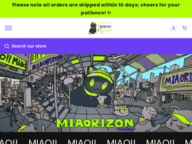 Miaorizon homepage screenshot