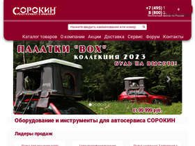 'sorokin.ru' screenshot