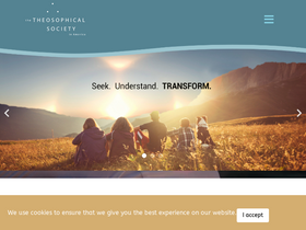 'theosophical.org' screenshot