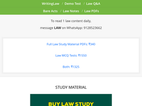 'writinglaw.com' screenshot