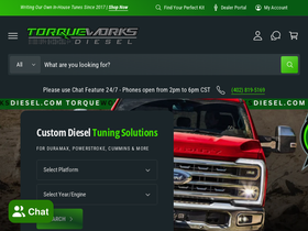 torqueworksdiesel.com homepage screenshot