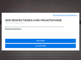 'peugeot.at' screenshot