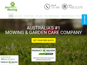 'jimsmowing.com.au' screenshot