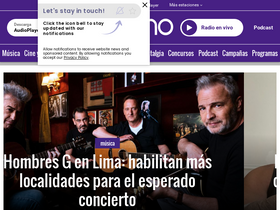 'oxigeno.com.pe' screenshot