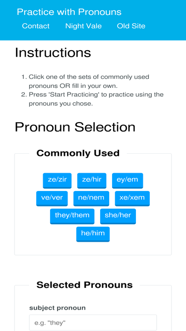 practicewithpronouns.com