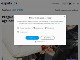 'expats.cz' screenshot