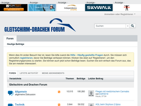 'gleitschirmdrachenforum.de' screenshot