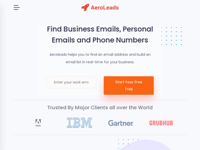 'aeroleads.com' screenshot