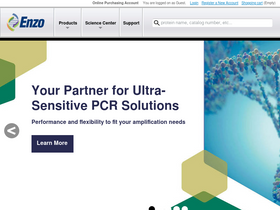 'enzolifesciences.com' screenshot