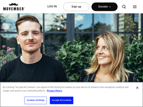 'movember.com' screenshot