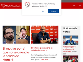 'vamosmisevillafc.com' screenshot