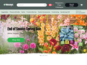 'veseys.com' screenshot
