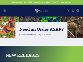 newlimbits.shop homepage screenshot