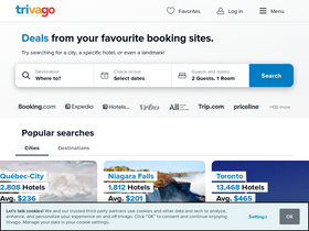 'trivago.ca' screenshot