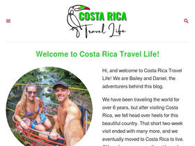 'costaricatravellife.com' screenshot