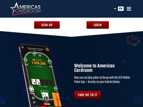 'americascardroom.eu' screenshot