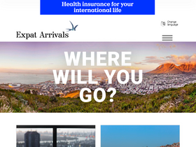 'expatarrivals.com' screenshot