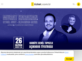 'iticket.com.tr' screenshot