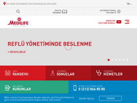 'medilife.com.tr' screenshot