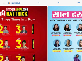 'toprankers.com' screenshot