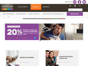 'bancocredicoop.coop' screenshot