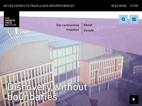 'crick.ac.uk' screenshot