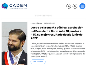 'cadem.cl' screenshot