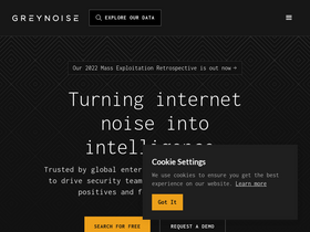 'greynoise.io' screenshot