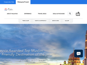 'malaysia.travel' screenshot