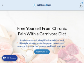 'nutritionwithjudy.com' screenshot