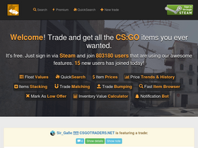 'csgotraders.net' screenshot