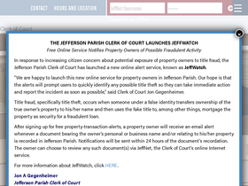 'jpclerkofcourt.us' screenshot