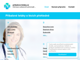 'pribalove-letaky.cz' screenshot