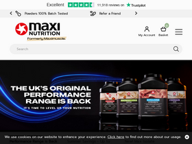 'maxinutrition.com' screenshot