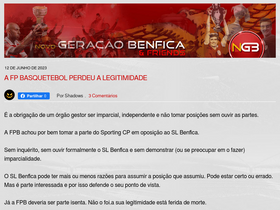 'geracaobenfica.blogspot.com' screenshot