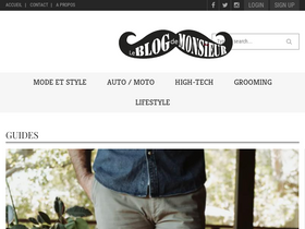 'leblogdemonsieur.com' screenshot