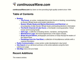 'continuouswave.com' screenshot