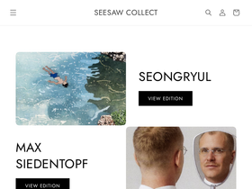 seesawcollect.com homepage screenshot