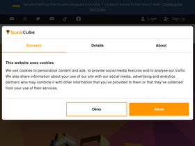 'scalacube.com' screenshot