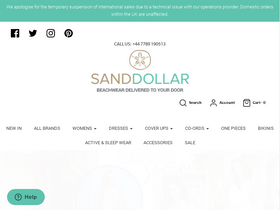 Sanddollar homepage screenshot
